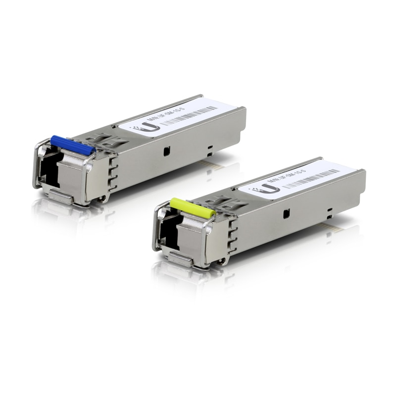 UBIQUITI UF-SM-1G-S SFP+ Modules and Cabling for 3KM, 1.25 Gbps, UFiber Modules and LC Single-mode Fiber cabling 2 P